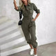 European And American New Women's Clothes Waist-tied Leisure Cargo Jumpsuit - EX-STOCK CANADA