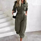 European And American New Women's Clothes Waist-tied Leisure Cargo Jumpsuit - EX-STOCK CANADA