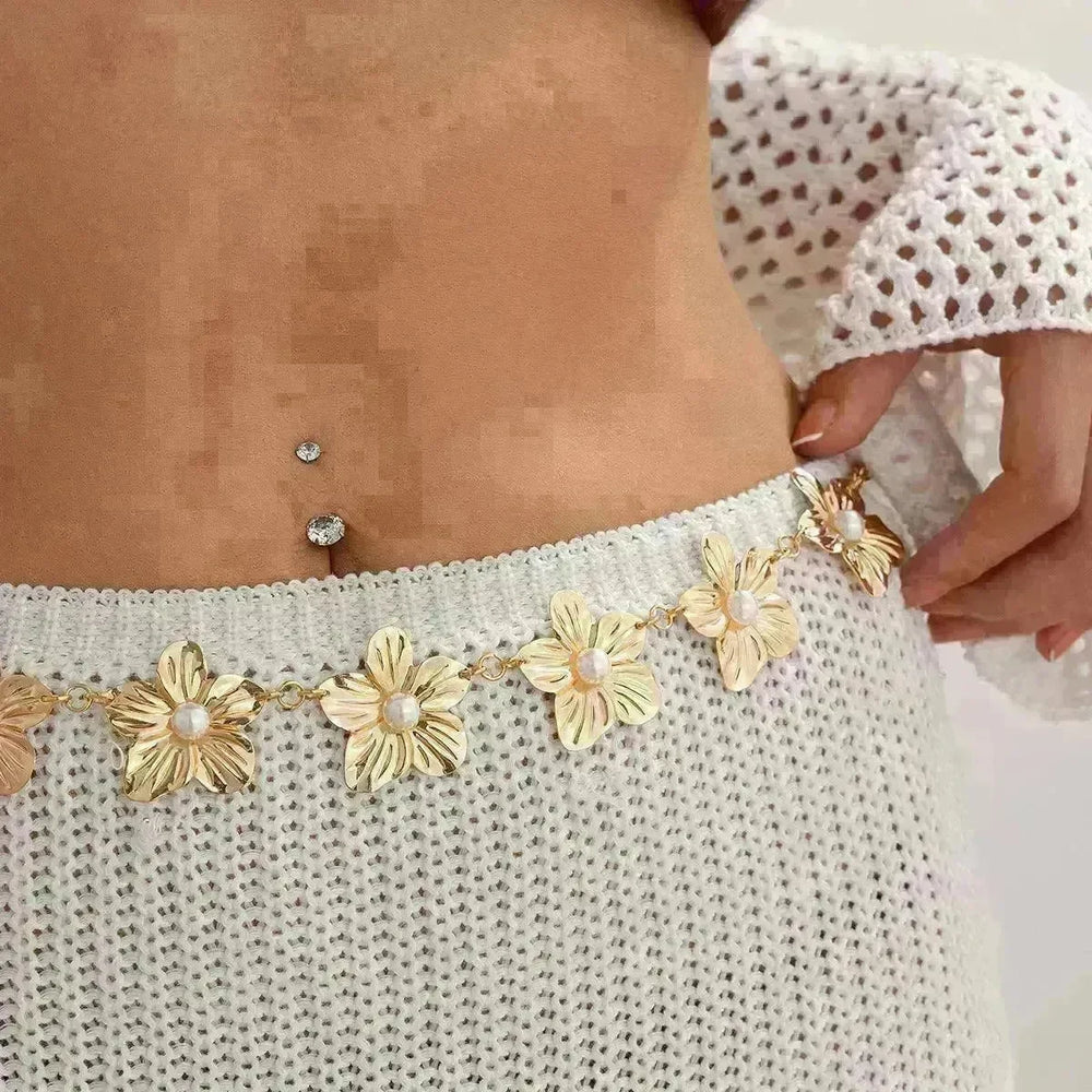 European And American Ocean Vacation Style Starfish Waist Chain Summer Beach Chain for Women - EX-STOCK CANADA