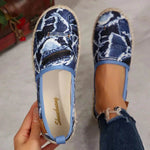 European And American Slip-on Fisherman Shoes Summer Animal Skin Loafer Flat Casual Canvas Shoe - EX-STOCK Canada