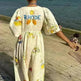 European And American Spring And Summer Casual Puff Sleeve Dress Loose Vacation Midi Dress - EX-STOCK CANADA