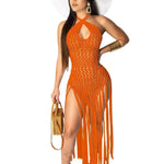 European And American Woven Two-Wear Method Fringed Beach Skirt - EX-STOCK Canada