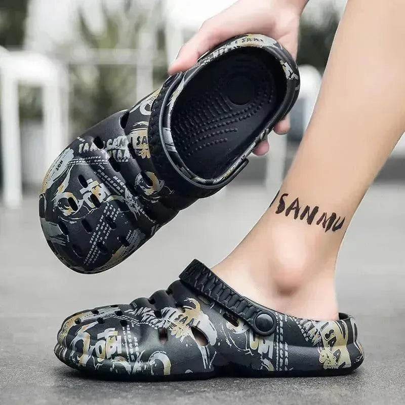 Eva Men's Summer Outer Toe Croc Half Slide Slippers - EX-STOCK Canada