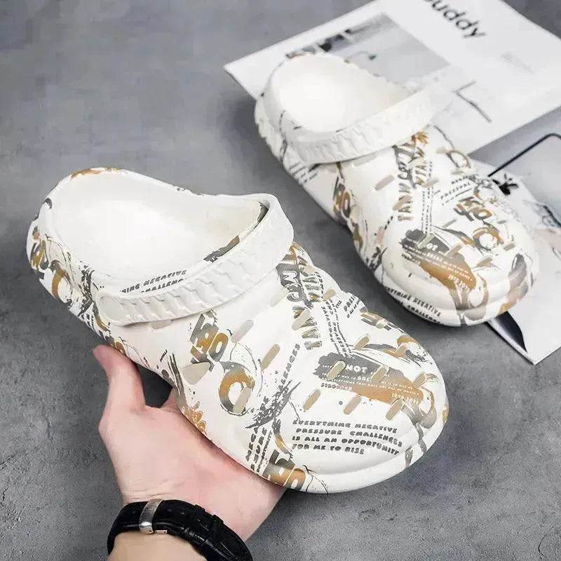 Eva Men's Summer Outer Toe Croc Half Slide Slippers - EX-STOCK Canada