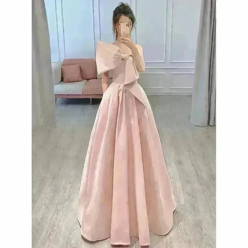 Evening Gown Bride Engagement Dress French Bridesmaid Dress - EX-STOCK CANADA