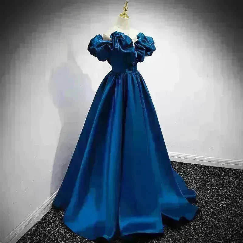 Evening Gown Female Satin Wedding Princess Dress - EX-STOCK CANADA