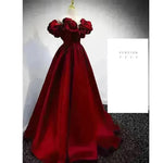 Evening Gown Female Satin Wedding Princess Dress - EX-STOCK CANADA
