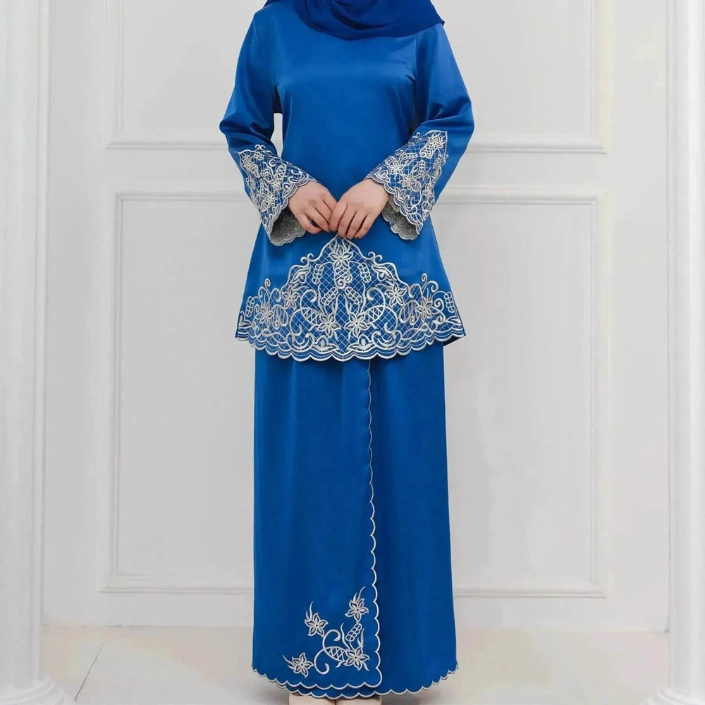 Exquisite Embroidery Two-piece Suit for Turkey Dubai Middle East Women Abaya inspired - EX-STOCK Canada