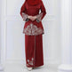 Exquisite Embroidery Two-piece Suit for Turkey Dubai Middle East Women Abaya inspired - EX-STOCK Canada