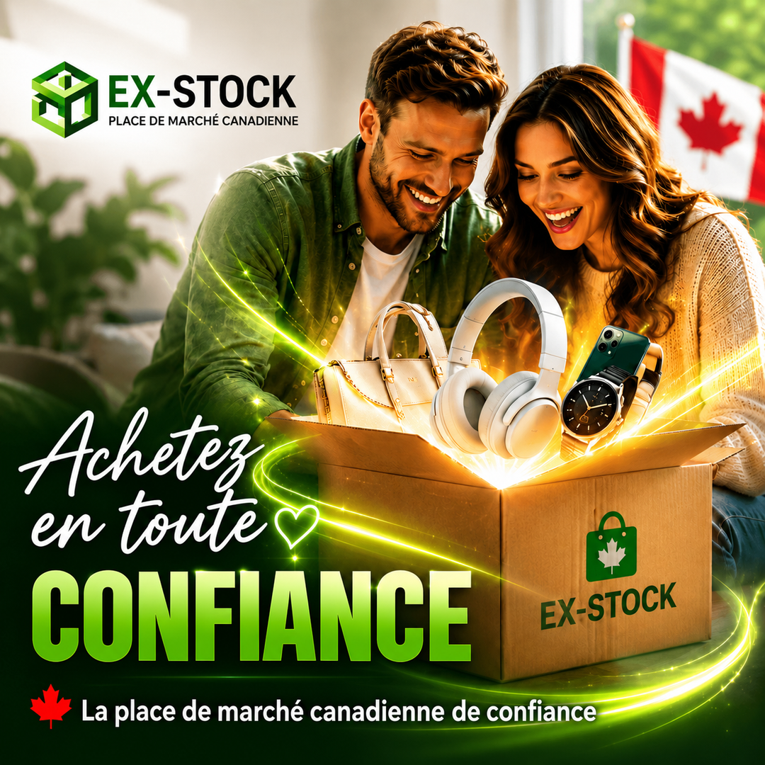 Bannière carrée française Achetez en toute confiance EX-STOCK
