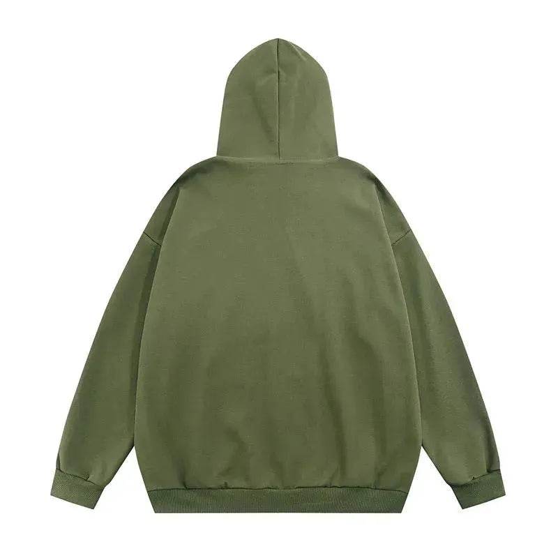 American street Star Printed Hoodie Cardigan unisex for fall winter - EX-STOCK Canada