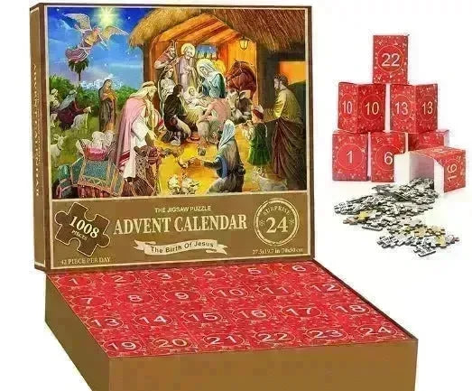 New 24 Boxes Unique Christmas Advent Calendar  2024 Jigsaw Puzzle - EX-STOCK CANADA
