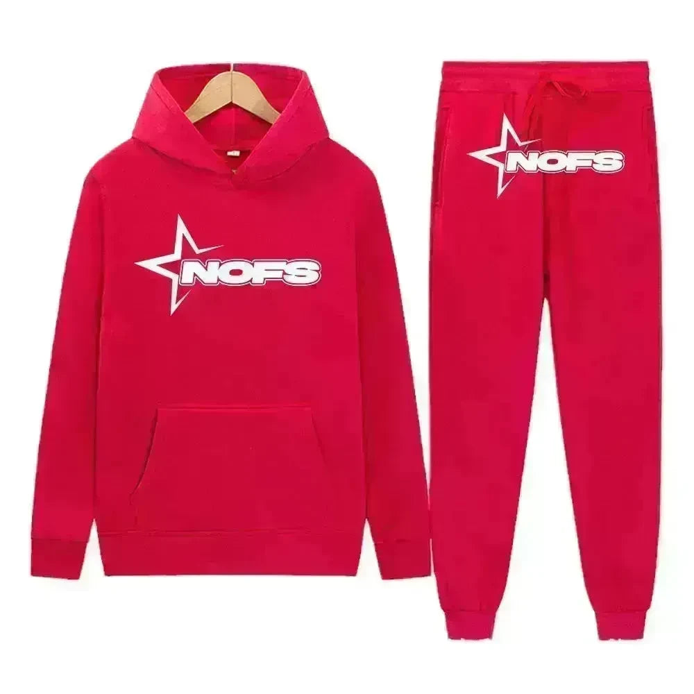 2 pcs Gothic Punk Rock Streetwear Hoodie Outfit set Unisex - EX-STOCK CANADA