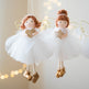 Christmas White Tulle Skirt Golden Wings Angel Girl Pendant EX-STOCK Canada 
