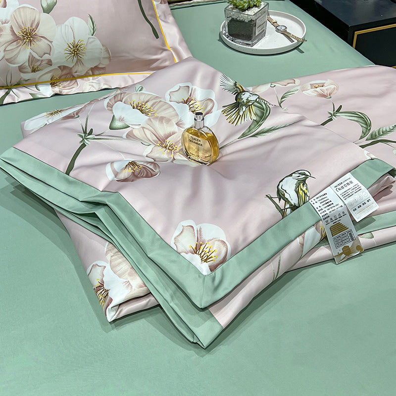 Tencel Summer Duvet Four-piece Washed Silk EX-STOCK Canada 