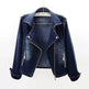 Slim Fit Stretch Suit Collar Denim Coat For Women Blue Denim Jacket for women - EX-STOCK Canada