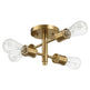 Ephemeral Four Lights Semi Flush Mount Retro Hallway Kitchen Bedroom Living Room Ceiling Pendant 11 W X 6.5 H EX-STOCK
