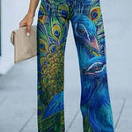 Daily High Rise Pattern Pocket Wide Leg Pants EX-STOCK Canada 