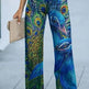 Daily High Rise Pattern Pocket Wide Leg Pants EX-STOCK Canada 