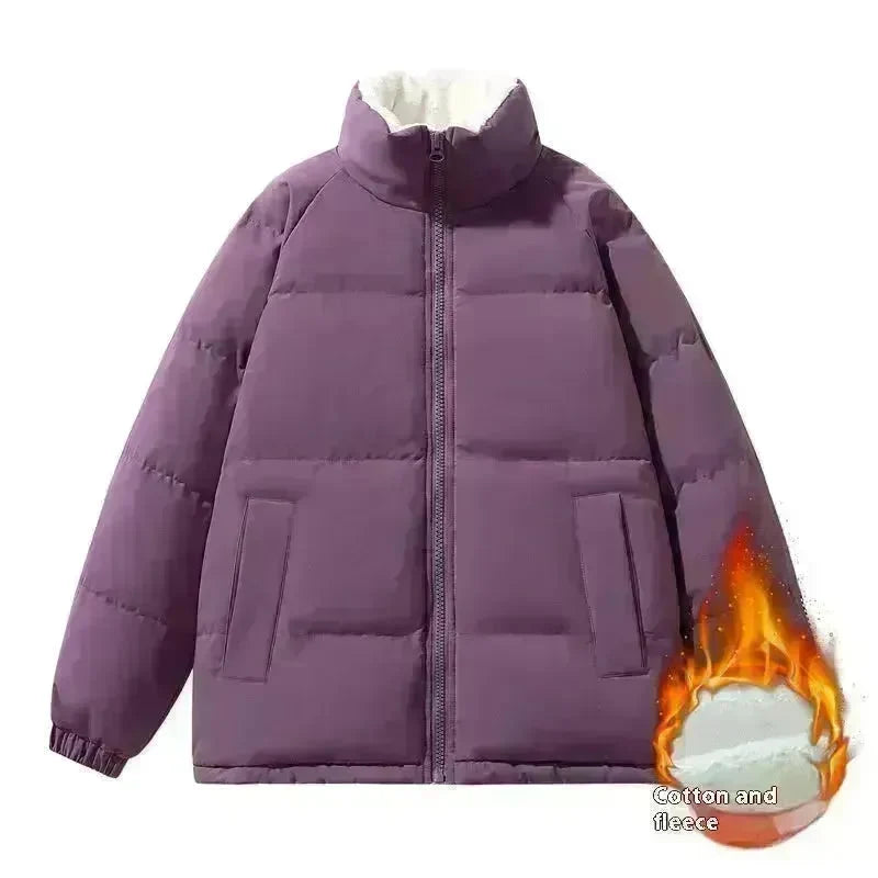 Men's Autumn And Winter Fleece-lined Thick Cotton-padded Puffer Coat - EX-STOCK CANADA