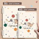 Two notebooks with animal illustrations and dimensions displayed.