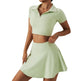 2pcs Tennis Skirt set Sports Skort Workout Exercise Outfit - EX-STOCK CANADA