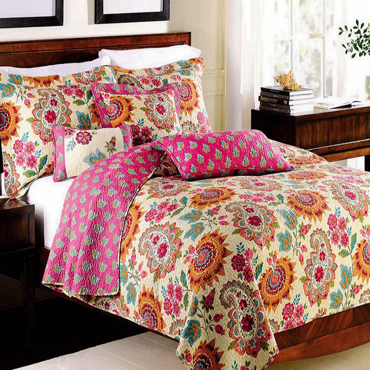 Bedspread Pure Cotton Summer Cooling Duvet Airable Cover Bed Three-piece Set EX-STOCK Canada 