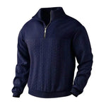 Casual Autumn Winter Half Zip Stand Collar Pullover Sweater top Men - EX-STOCK Canada