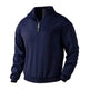 Casual Autumn Winter Half Zip Stand Collar Pullover Sweater top Men - EX-STOCK Canada