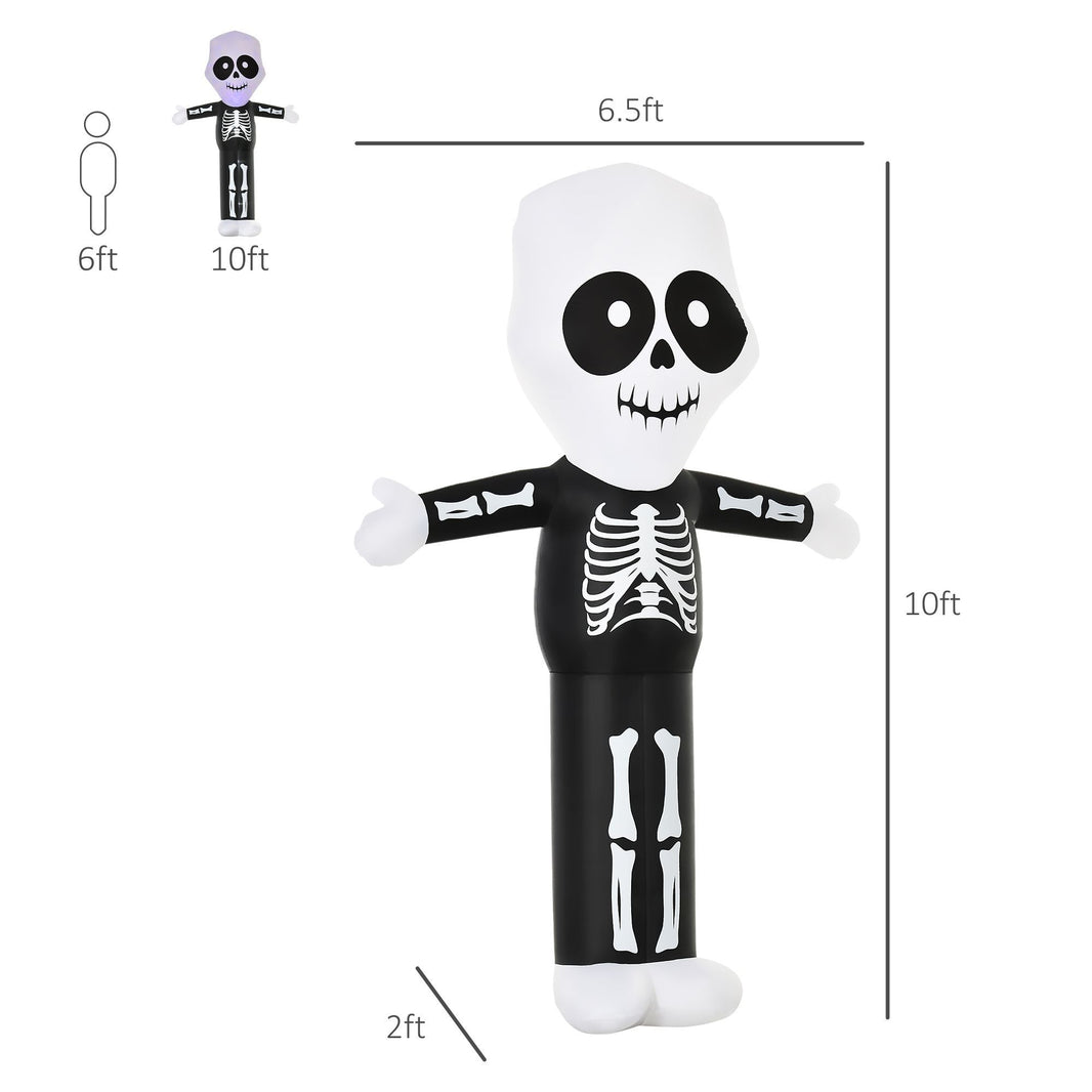 10ft Halloween Inflatable Skeleton Ghost Decoration, LED Lighted For Home Indoor Outdoor Garden Lawn Decoration Party Prop EX-STOCK Canada 