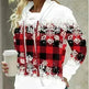 New Fashion Women's Pile Collar Printed Hoodie Pullover Top - EX-STOCK CANADA