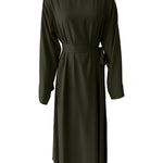 Plus Size Lace Up Muslim Women's Dress - EX-STOCK Canada