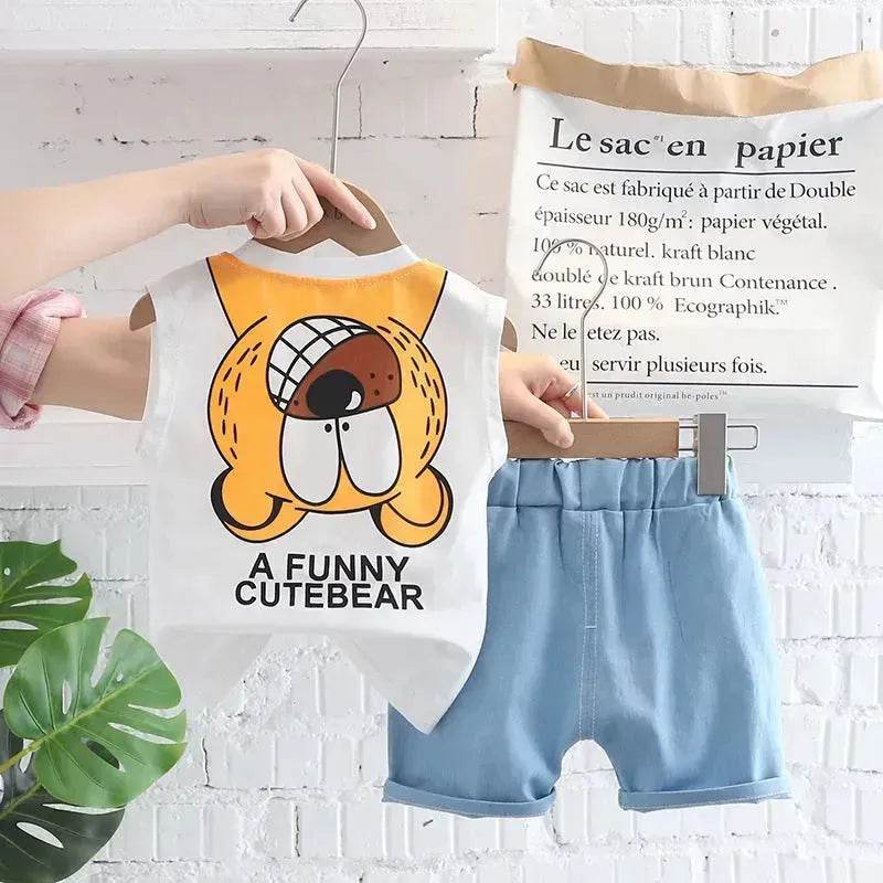 Children's Clothing Boys Vest Suit Summer Casual Two piece for boys - EX-STOCK Canada