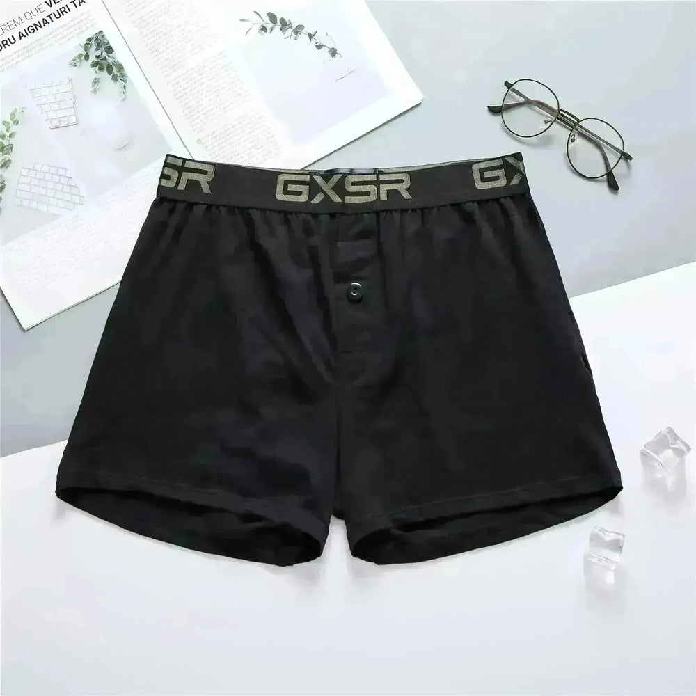 Men's Home Low Waist Pure Cotton Boxer short Breathable Underwear - EX-STOCK CANADA