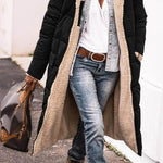 Classy Fleece lined Long Hooded Puffer Winter coat for women - EX-STOCK Canada