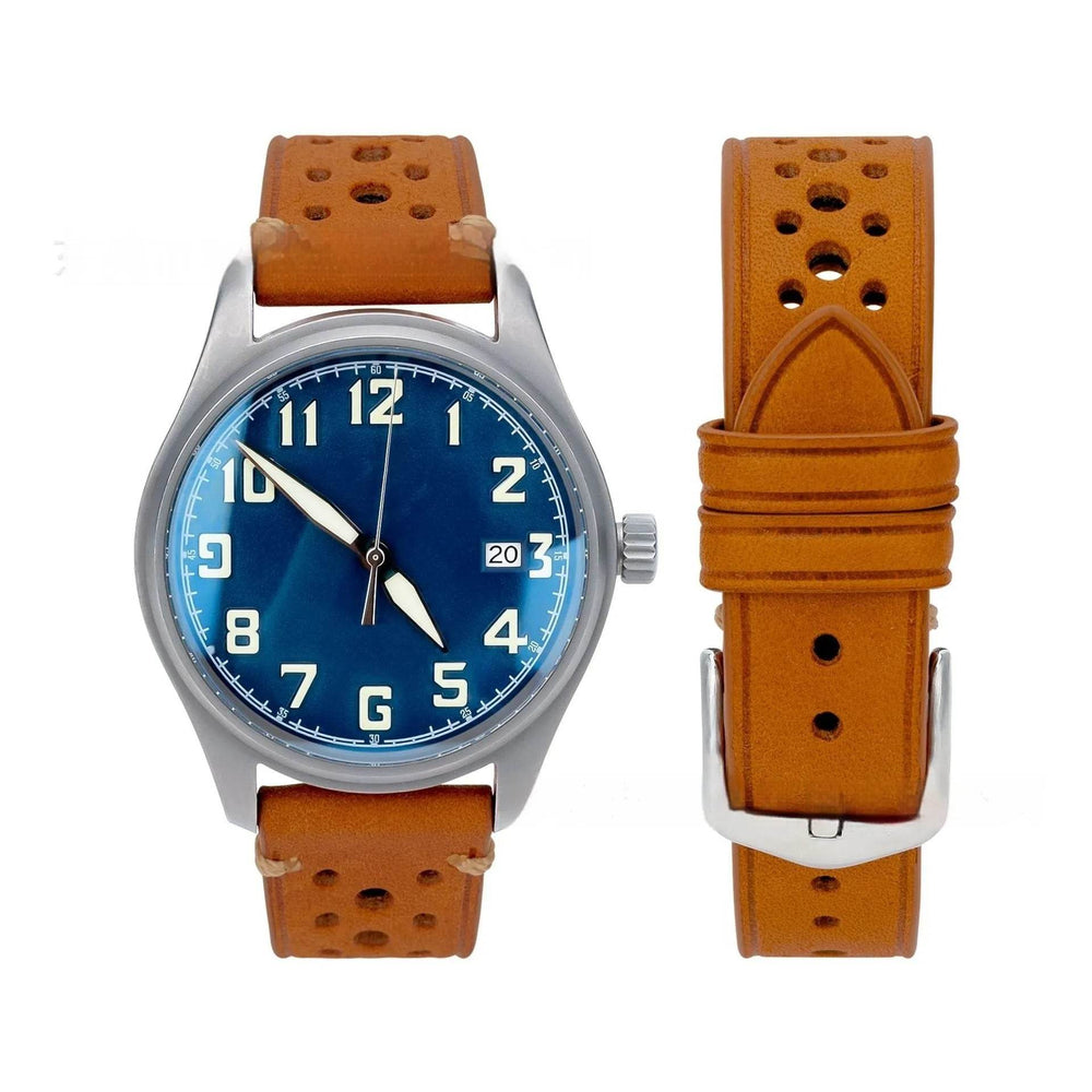 20mm Watch First Layer Cow Leather Watch Strap Retro Comfort - EX-STOCK Canada