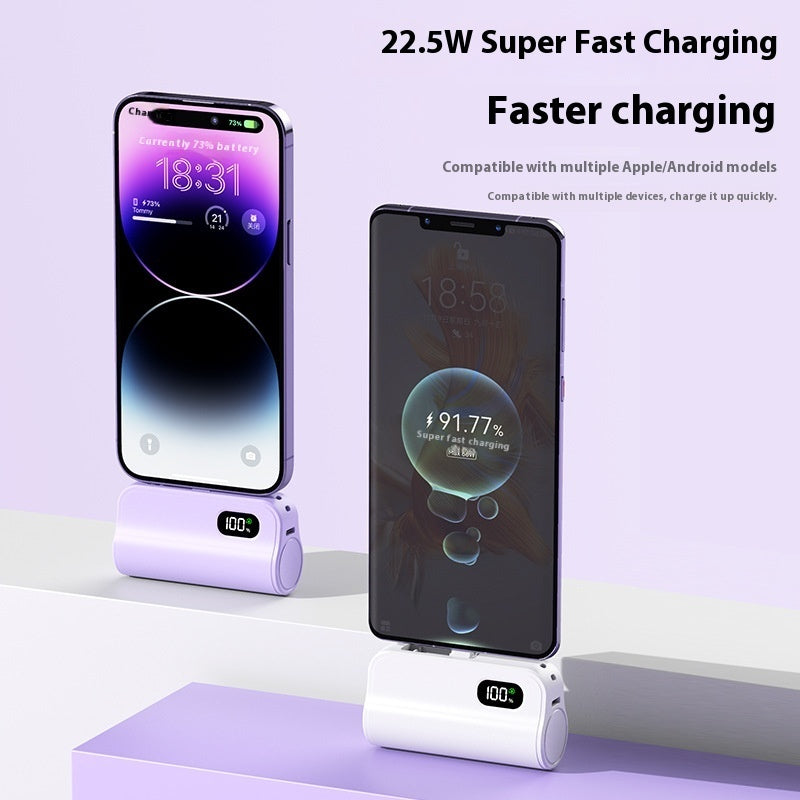Pocket Mini Capsule Power Bank 3c Certification 5000 MA EX-STOCK Canada 