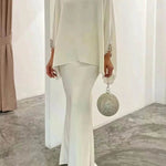 Women's Middle East Pearl Mop Dress Suit Arabtop and Blouse Elegant Matching ArabTop and Skirt suit Arab2 piece outfit - EX-STOCK Canada