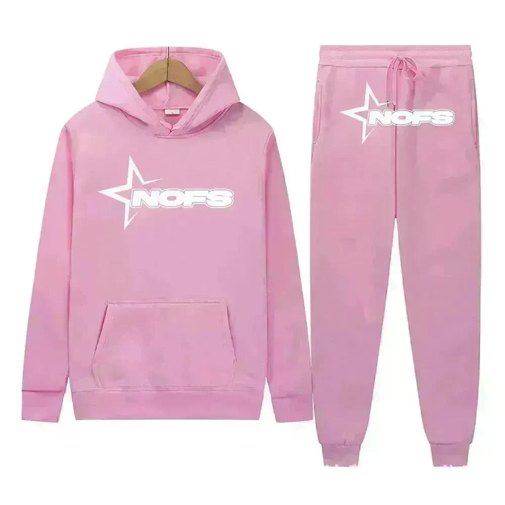 2 pcs Gothic Punk Rock Streetwear Hoodie Outfit set Unisex - EX-STOCK CANADA