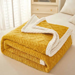 Blanket Double Thickened Warm Coral Fleece Sofa Winter Blanket - EX-STOCK Canada