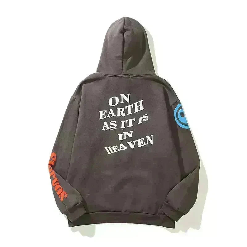 Women High Street Three-dimensional Foam Graffiti Printed Hoodie In Autumn And Winter - EX-STOCK CANADA