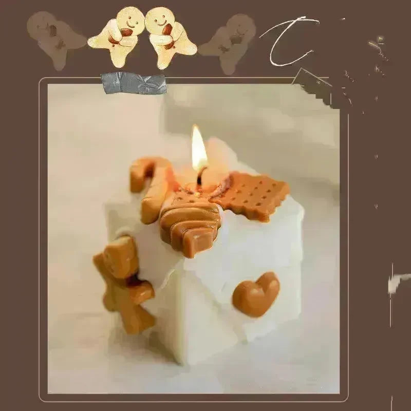 Homemade Gingerbread Man Christmas Scented Candles - EX-STOCK CANADA