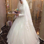 Women's Lace Fashion Personality Muslim Wedding Dress - EX-STOCK Canada