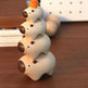 Wooden Capybara Stacking Figurines, Natural & Brown, 4-Piece Set