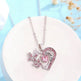Ins Butterfly Love Necklace With Rhinestones Fashion Personality Hollow Heart-shaped Clavicle Chain Pendant Necklace For Valentine's Day - EX-STOCK Canada