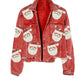 Women Christmas Corduroy Rugby Sequined crop Jacket - EX-STOCK CANADA