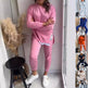 Women's Casual Two-Piece Sweatsuit Set – Sweatshirt & Jogger Pants | XS–5XL