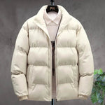 Winter Cotton padded Velvet Thick Stand Collar Rain Puffer Jacket for men - EX-STOCK Canada
