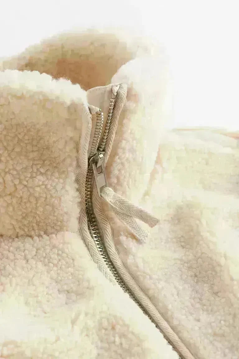 New Fashion Loose Anti-cashmere Hooded Zipper Huge Fleece Winter Jacket - EX-STOCK CANADA