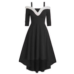 Women's Deep V Strapless Swing Dress EX-STOCK Canada 